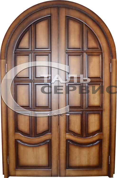 Металлическая двустворчатая арочная дверь SD1859 Металлическая двустворчатая арочная дверь SD1859